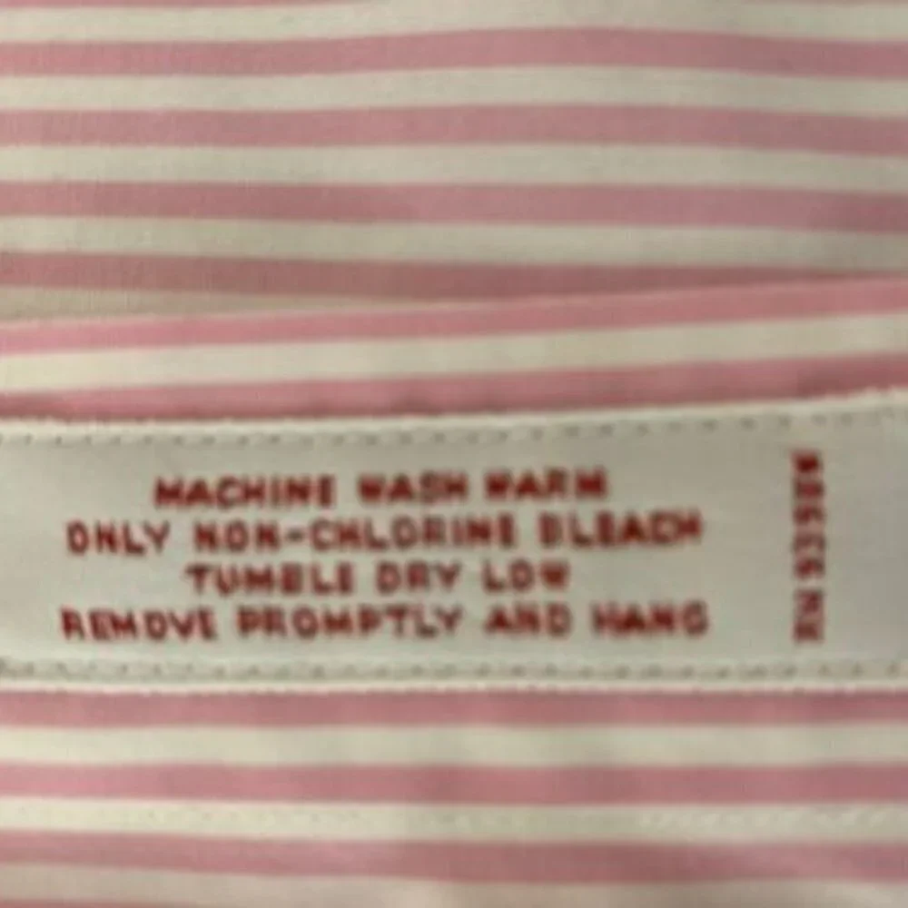 Brooks Brothers 346 Men's Short Sleeve Striped Button Down Shirt Size 17 1/2 EUC